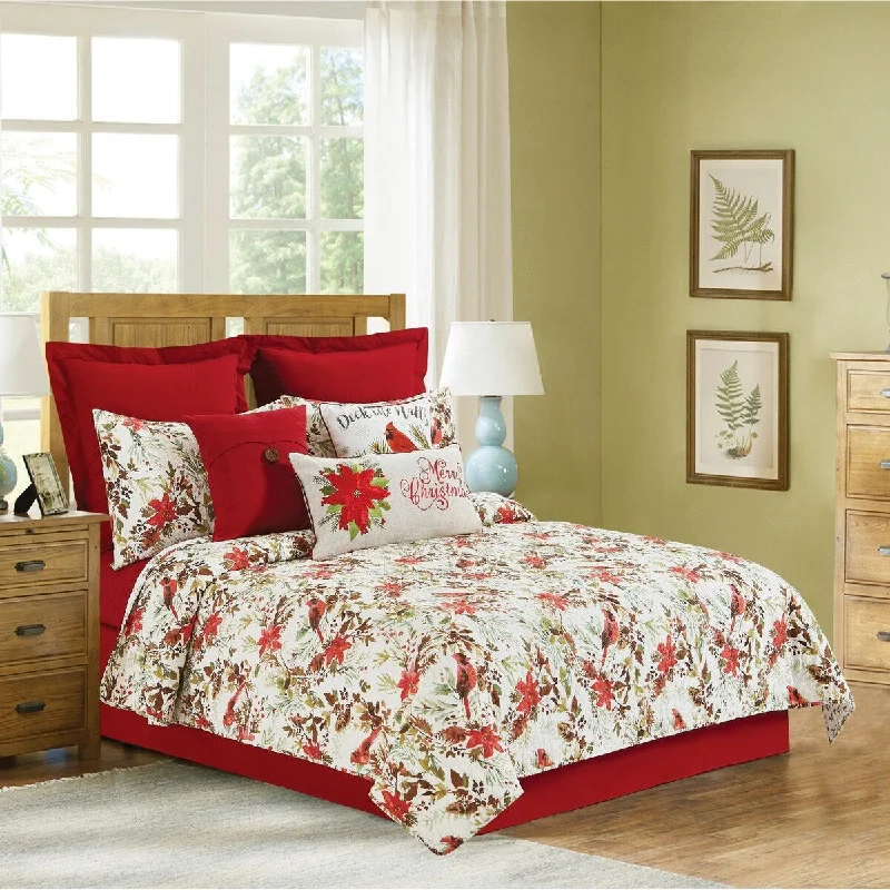 Crisp jersey bedspread-Averie Cotton Quilt Set - Reversible and Machine Washable