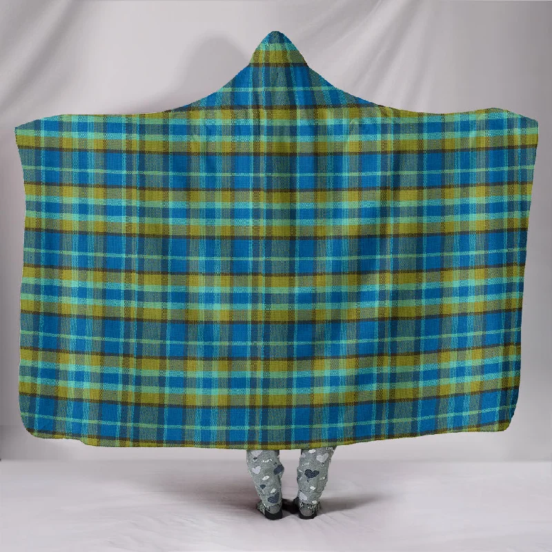 Cooling gel bed pillow-Blue Plaid