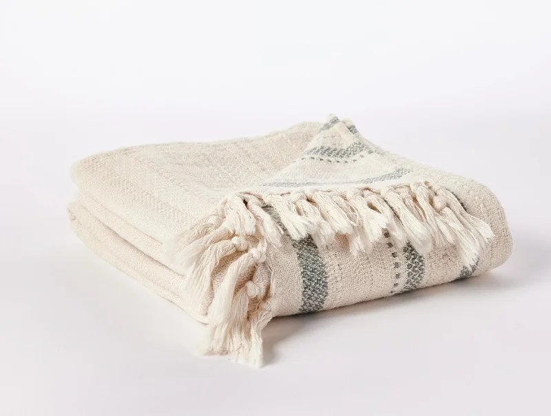 Cozy knit bed throw-Bonita Organic Throw