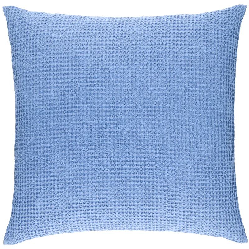 Vintage dotted quilt-Bubble French Blue Matelasse Sham