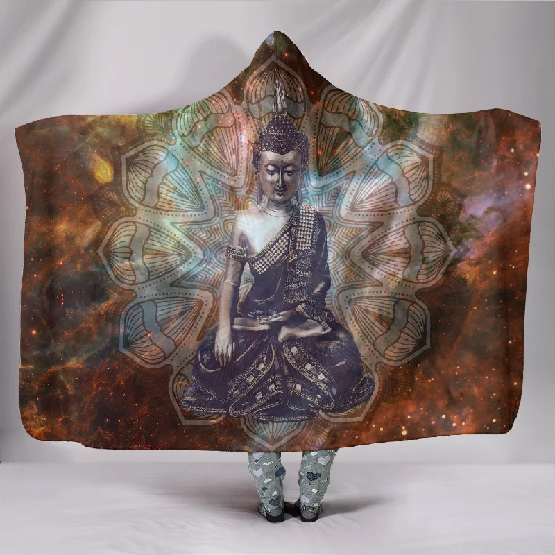 Anti-slip bed cover-Buddha Hooded Blanket