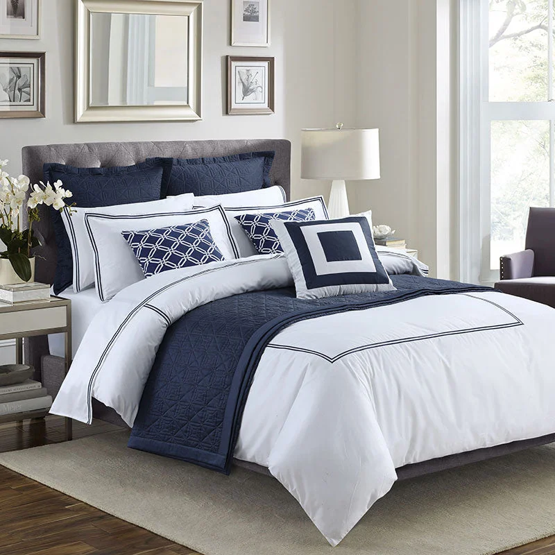 Smooth percale bedspread-Cashmere Baratta Stitch T-500 Quilt Cover Set