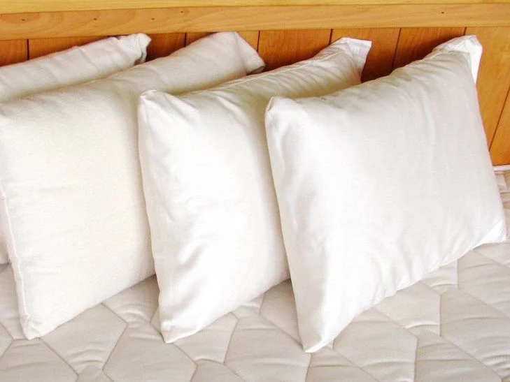 Organic linen quilt set-Certified Organic Snuggle Pillow