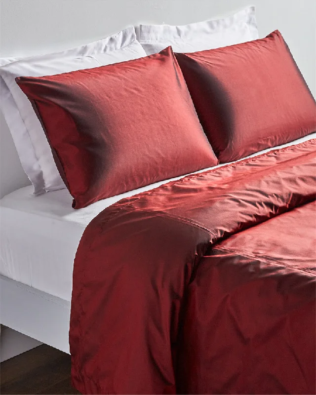 Heavyweight bamboo quilt-DISCONTINUED Ann Gish Ann Gish Silk Taffeta Duvet Set, Queen