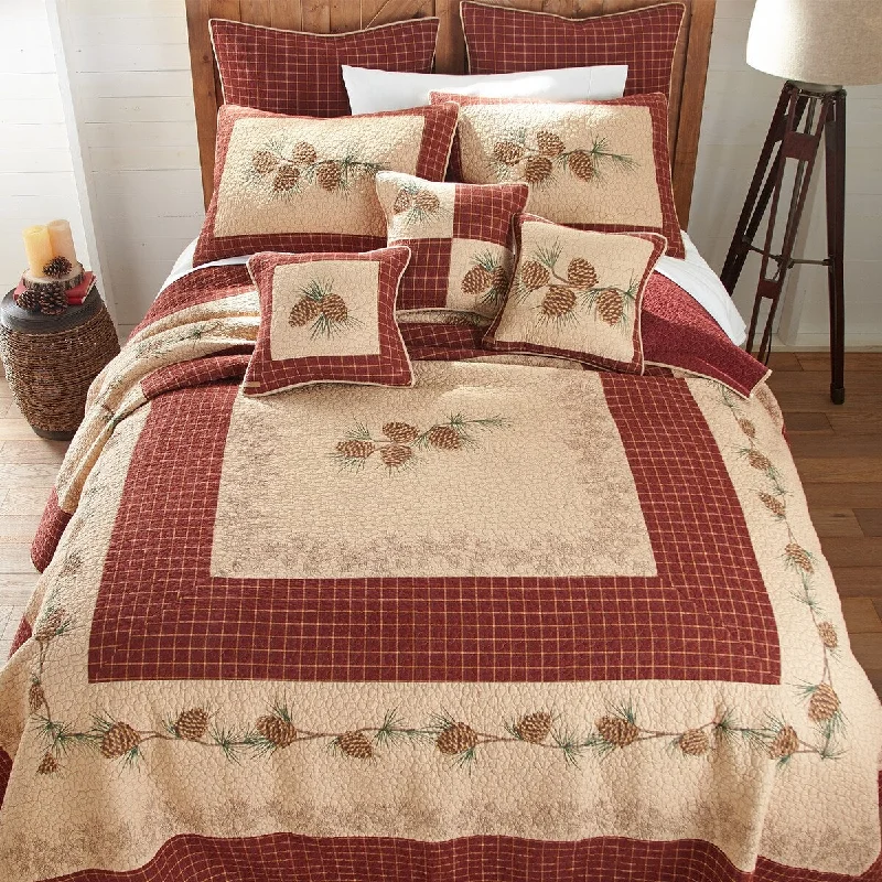 All-season bamboo throw-Donna Sharp Pine Lodge Quilt Set