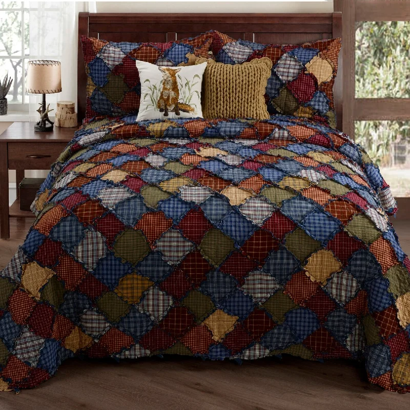 Textured linen quilt set-Donna Sharp's Blue Ridge Quilt Set