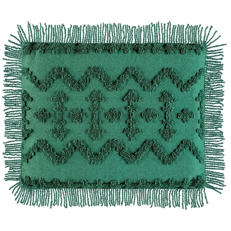 Breathable quilted blanket-Festive Nordic Textured Chenille Pillow Sham