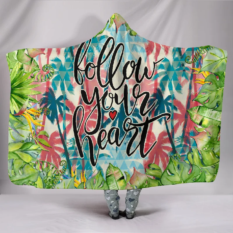 Crisp flannel pillowcase-Follow Your Heart