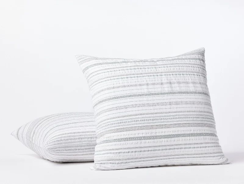 Contoured cooling pillow-Geo Cove Organic Sham