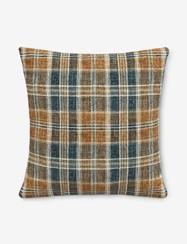 Reversible cotton throw-Golding Pillow