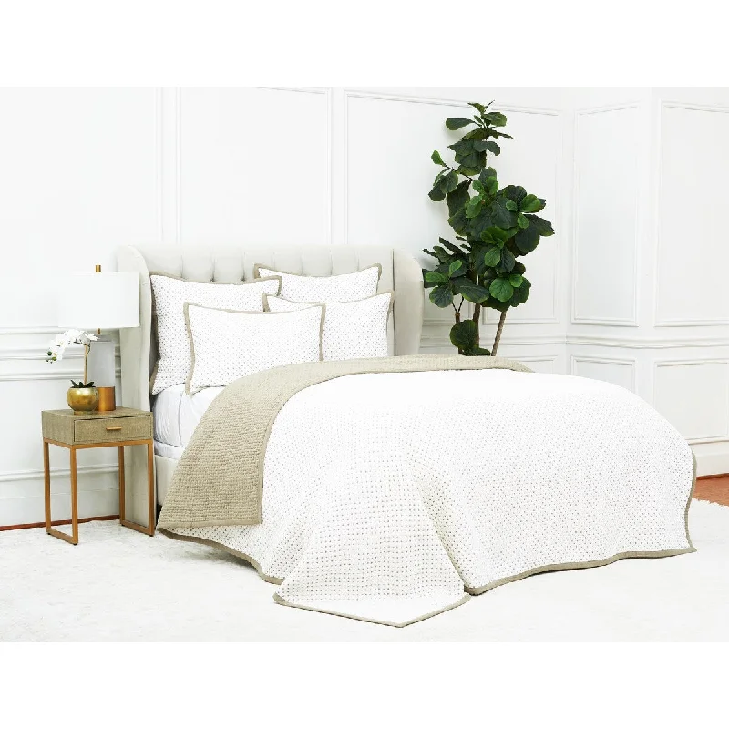 Modern checkered duvet cover-Hanima French Grey Queen Quilt