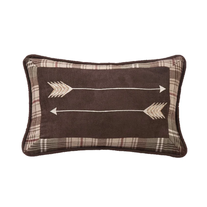 Cooling jersey pillow-Huntsman Embroidered Arrow Accent Pillow