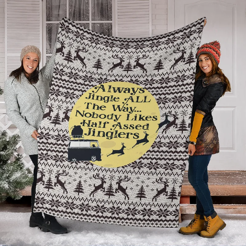 Cooling memory bed pillow-Jingle All The Way Blanket