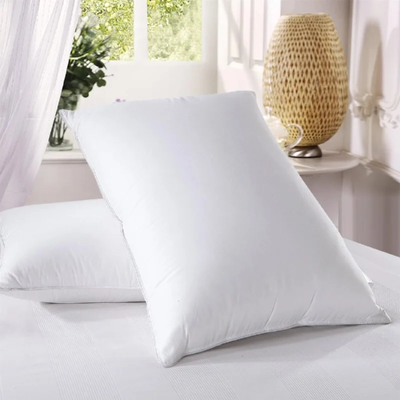 Smooth sateen sheet set-King Size 500 Thread count Firm Goose Down filled Pillow