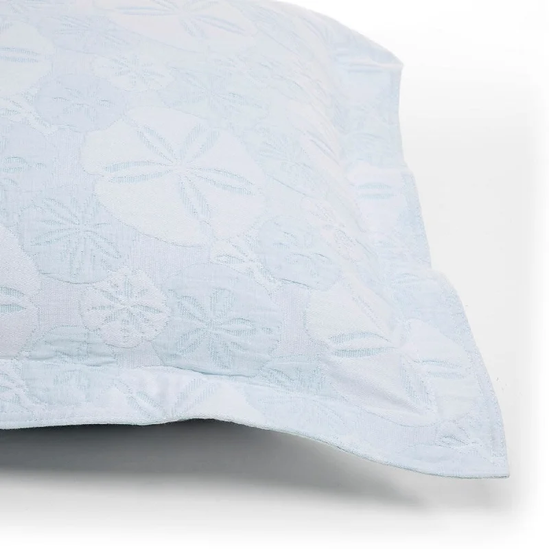 Smooth percale bed sheets-LaMont Home Sanibel Isle Collection - 100% Cotton Matelassé Coverlet Sham