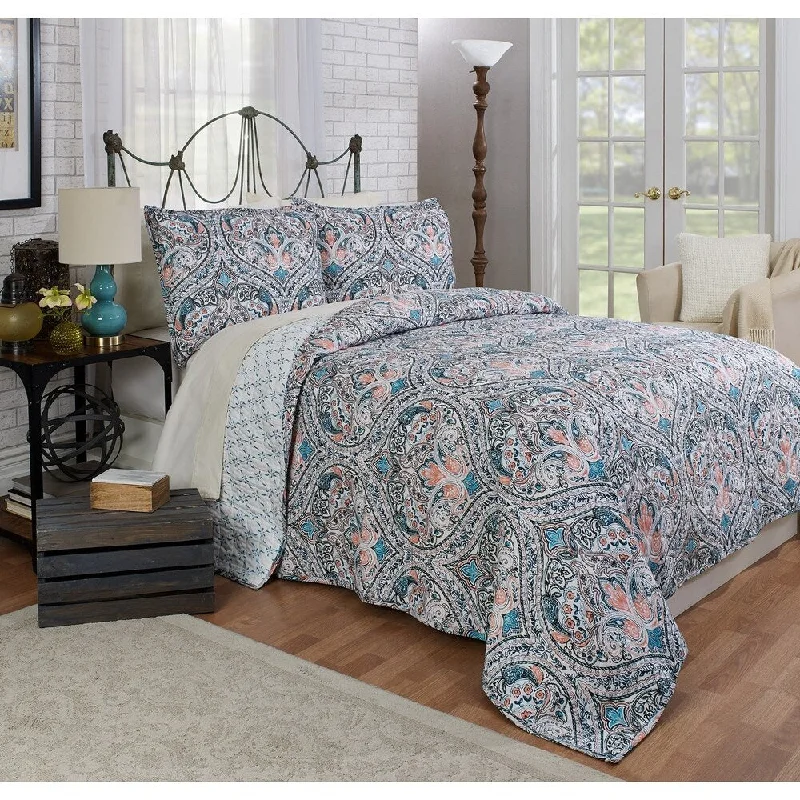 Linen blend comforter-Los Cabos Sham - Multi