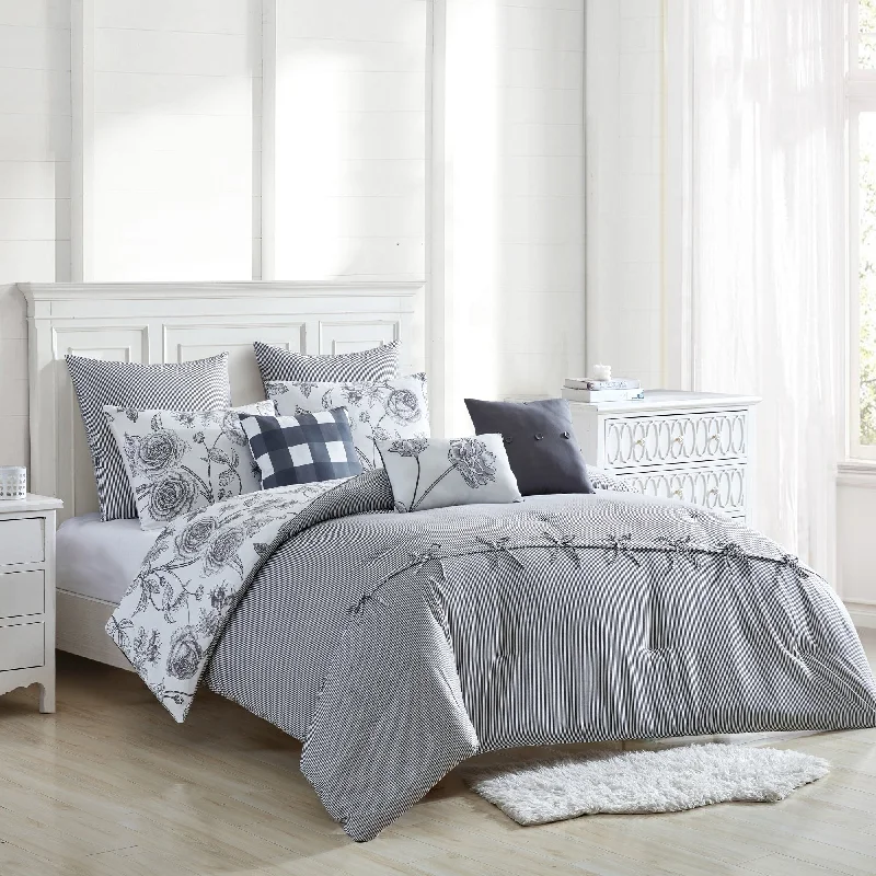 Luxe wool bed throw-Modern Threads Audrey 8-Piece Comforter Set