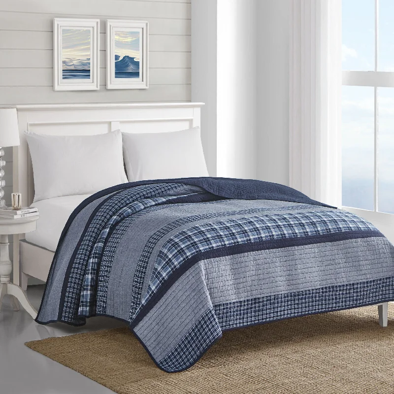 Anti-slip bedspread-Nautica Adelson Twin Quilt