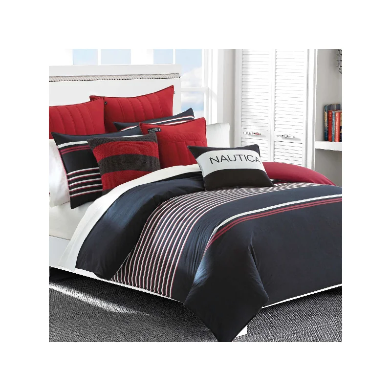 Thick flannel bedspread-Nautica Mineola Comforter Set