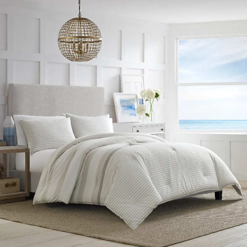 Heavyweight cotton comforter-Nautica Saybrook King Comforter And Sham Set