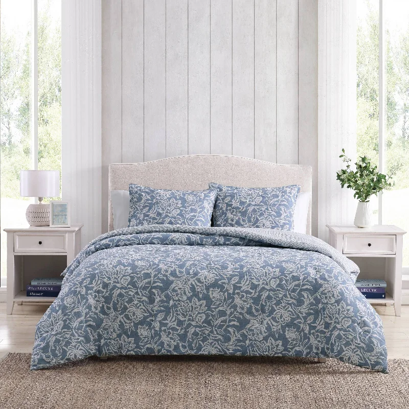 Minimalist teal duvet cover-Nautica Tortola Twin Reversible Comforter And Sham Set