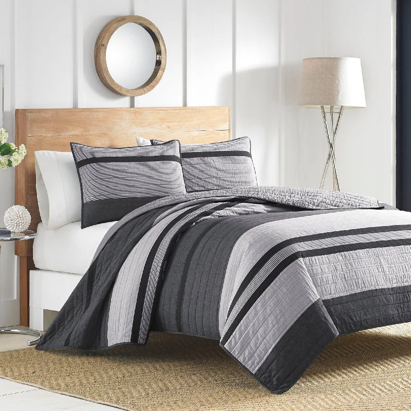 Soft sateen sheet set-Nautica Vessey Quilt