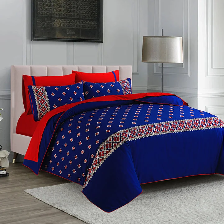 Cool percale bed sheets-Pendleton Embroidered Quilt Cover Set