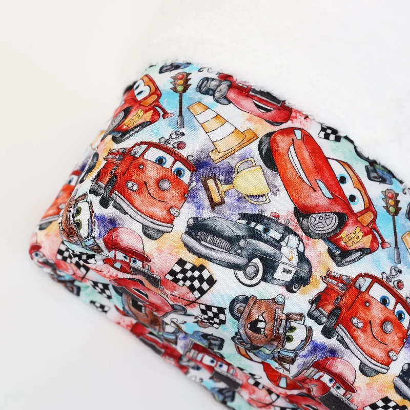 Vintage checkered duvet cover-Fan Favorites Cars Go Vroom - Plush Bamboo Blankets