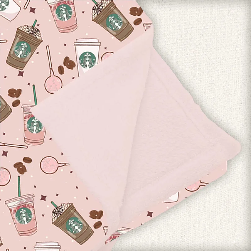 Plush velour comforter-[Pre Sale] Fan Favorites Pink Drink - Minky Lush Blankets (EST SHIP EARLY DEC)