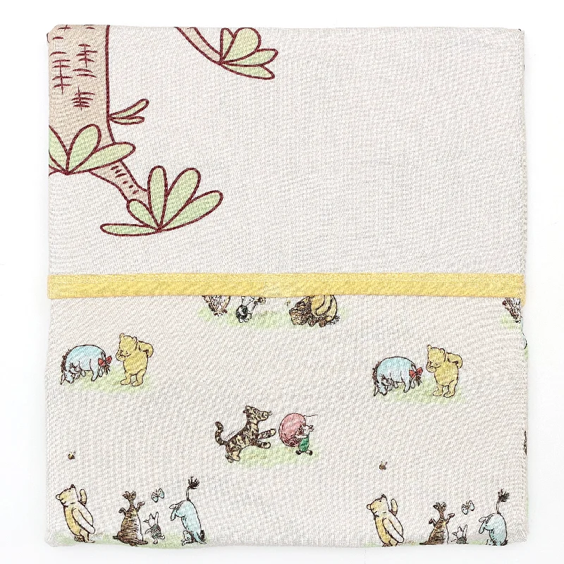 Cozy wool bed throw-Sweet Summer Vintage Pooh - Bamboo Blankets