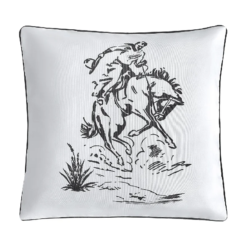 Cool bamboo pillowcase-Ranch Life Bronco Pillow