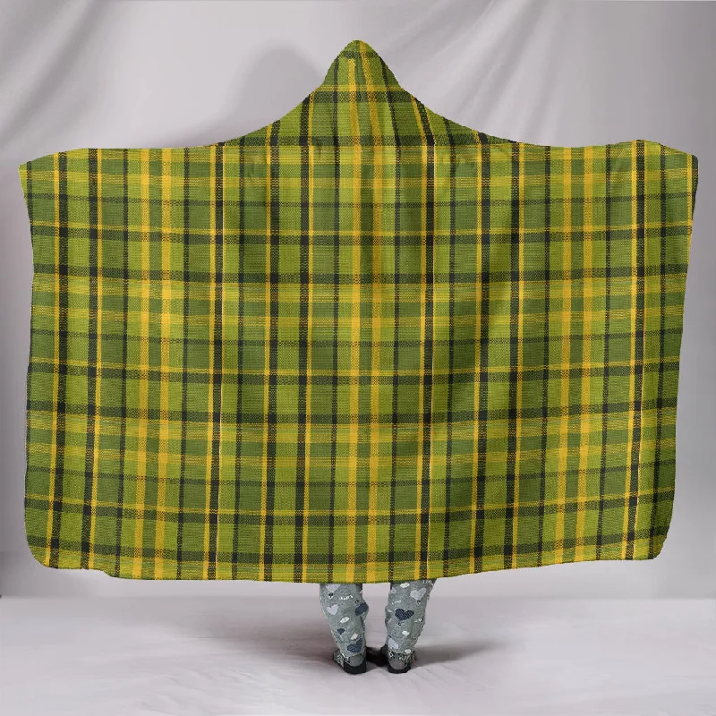 Luxe chenille bed blanket-Retro Green Plaid