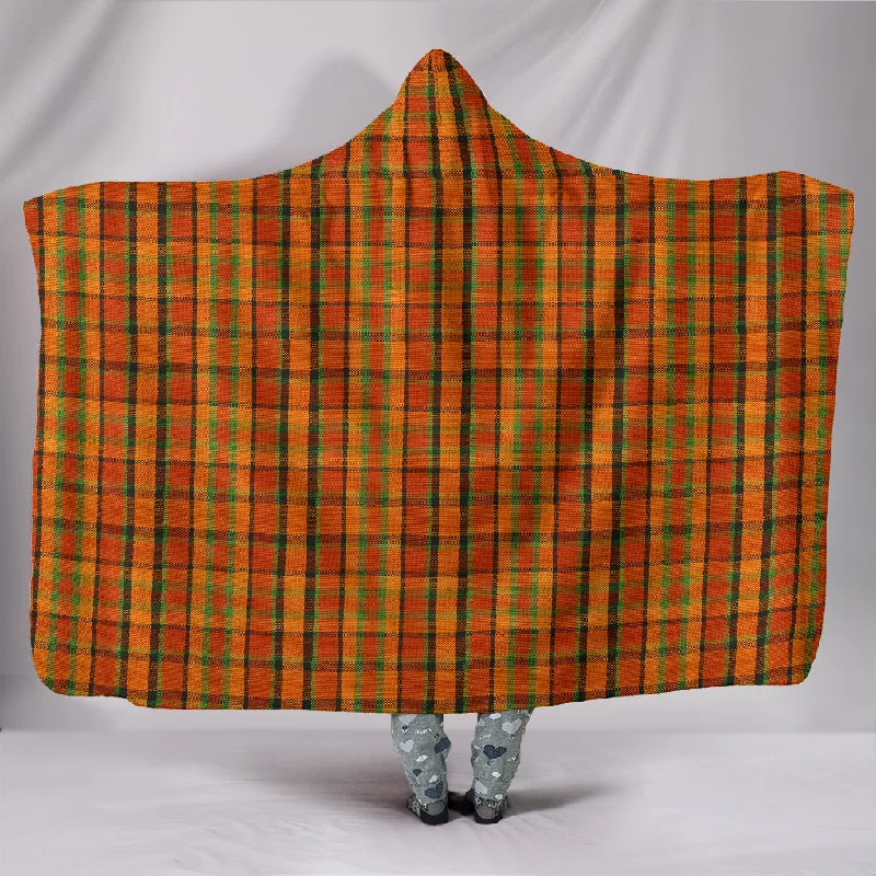 Soft tencel pillowcase-Retro Orange Plaid