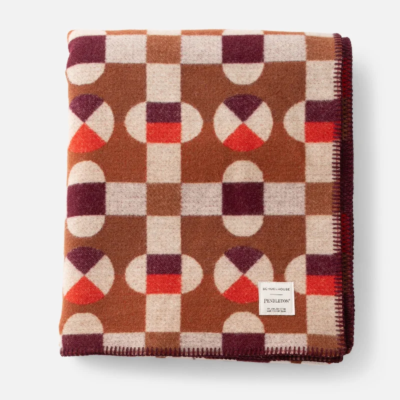 Waterproof bed blanket-Schoolhouse x Pendleton® Hopscotch Wool Blanket