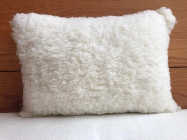 Luxe fleece throw-Natural Child's First Pillow