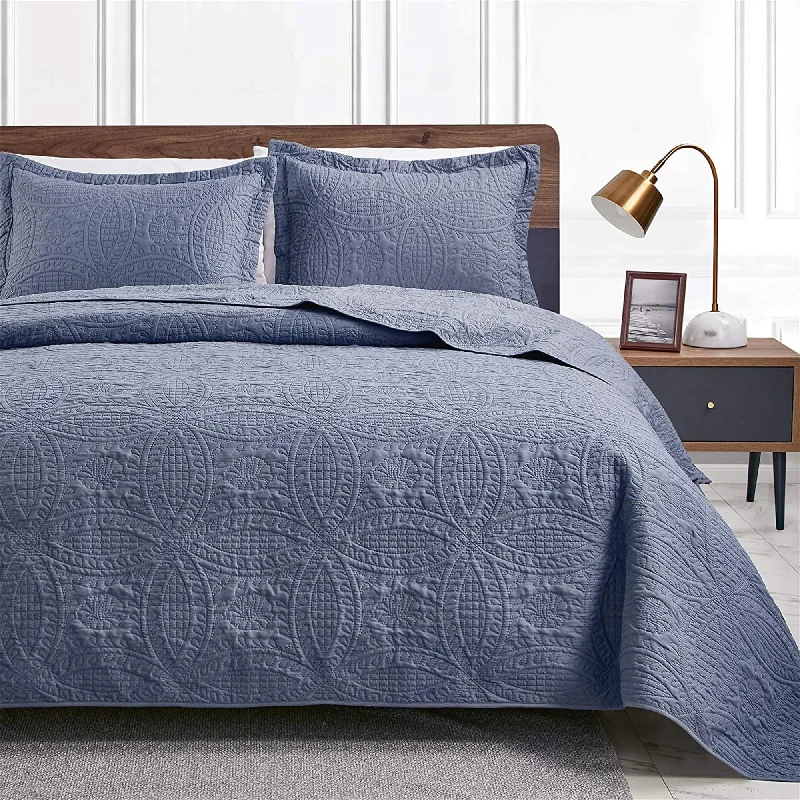 Soft percale comforter-Twin Quilt Set Bedspreads