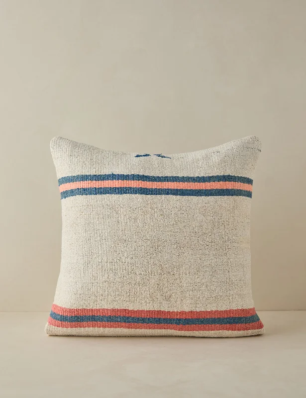 Organic cotton comforter-Vintage Pillow No. 12, 20" x 20"