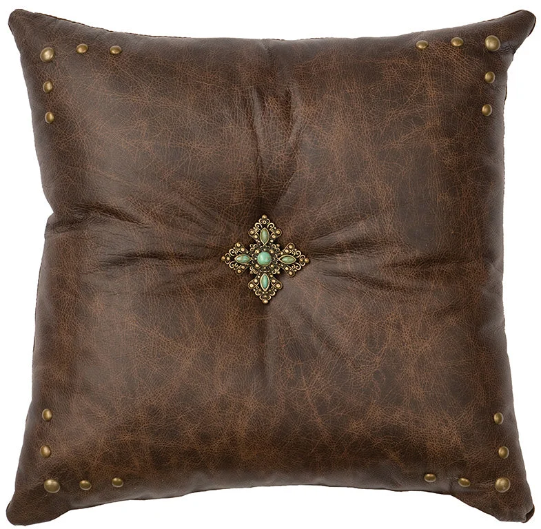 Silky jersey pillowcase-Wooded River Leather Pillow