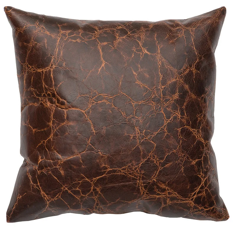 Orthopedic bamboo pillow-Wooded River Embossed Leather Pillow 249