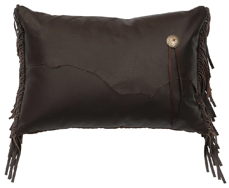 Smooth jersey sheet set-Wooded River Leather Pillow 259