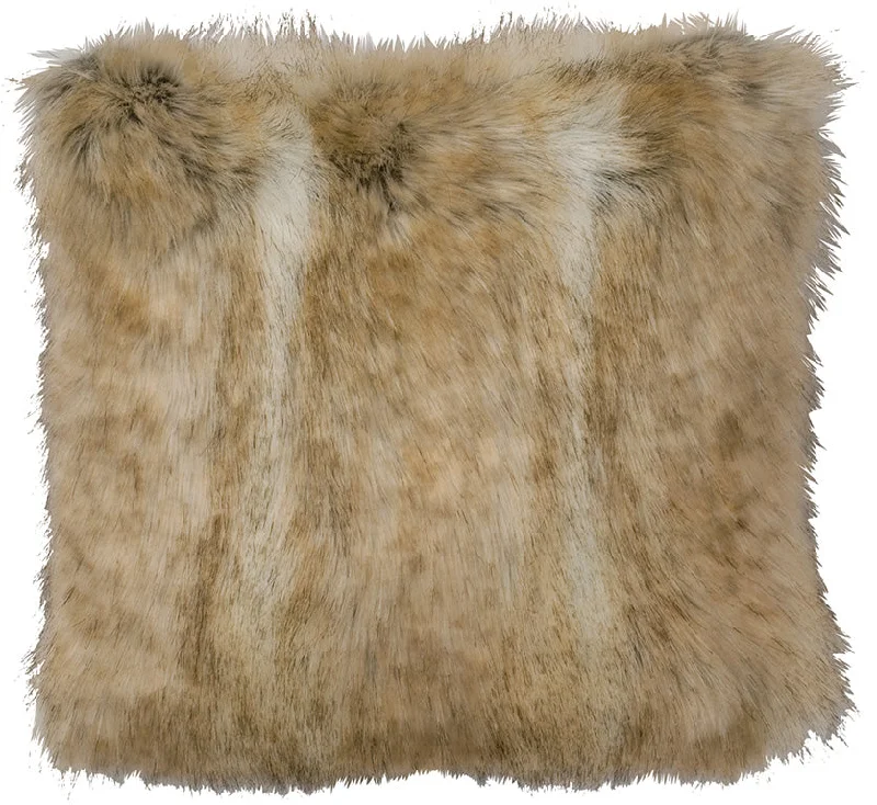 Non-slip bed protector-Wooded River Canadian Stone Fox Fur - Pillow