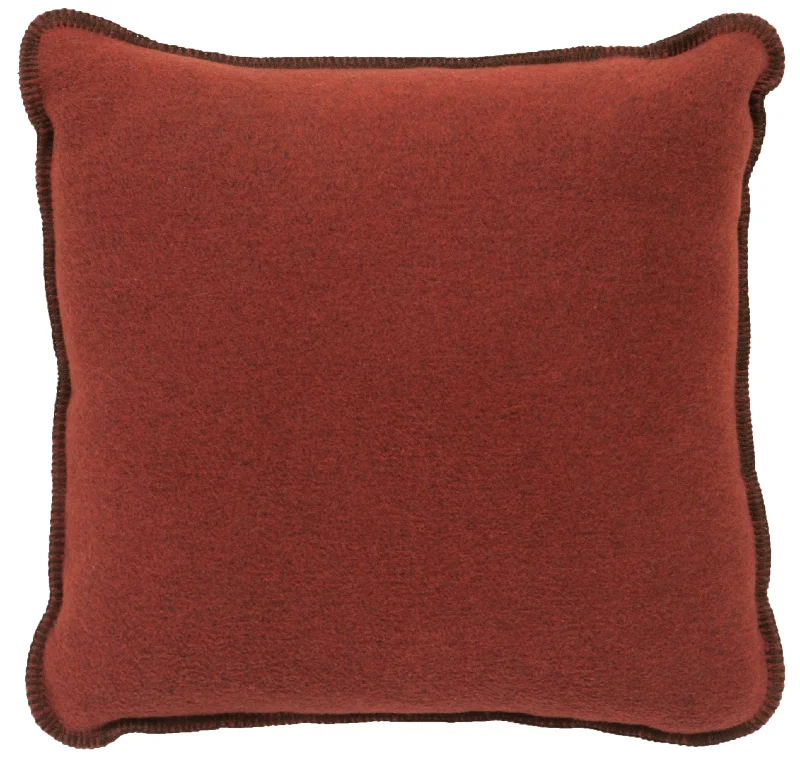 All-season bamboo throw-Wooded River Solid Spice Accent Pillow