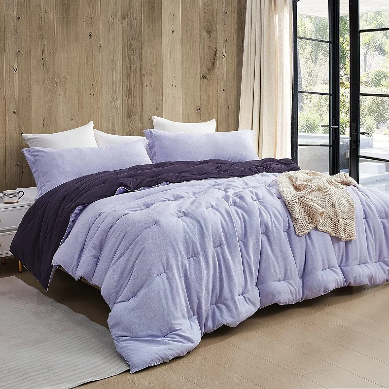 Lightweight flannel bedspread-Yoga Pants® - Coma Inducer® Oversized Cooling Comforter Set - Sweet Lavender x Midnight Purple