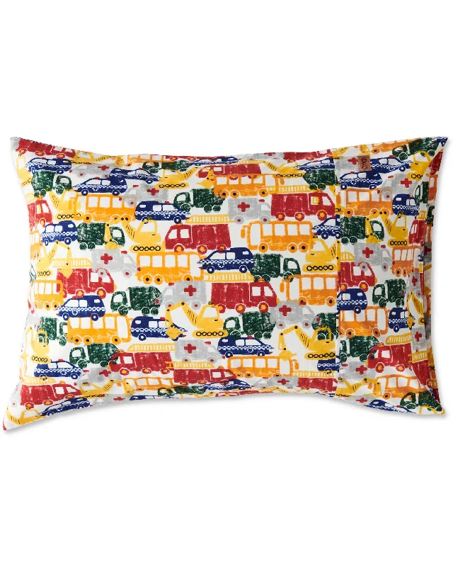 Soft sateen sheet set-Big Wheels Organic Cotton Pillowcase