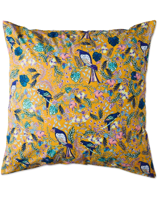 Natural bamboo quilt-Birds Of Paradise Organic Cotton European Pillowcases