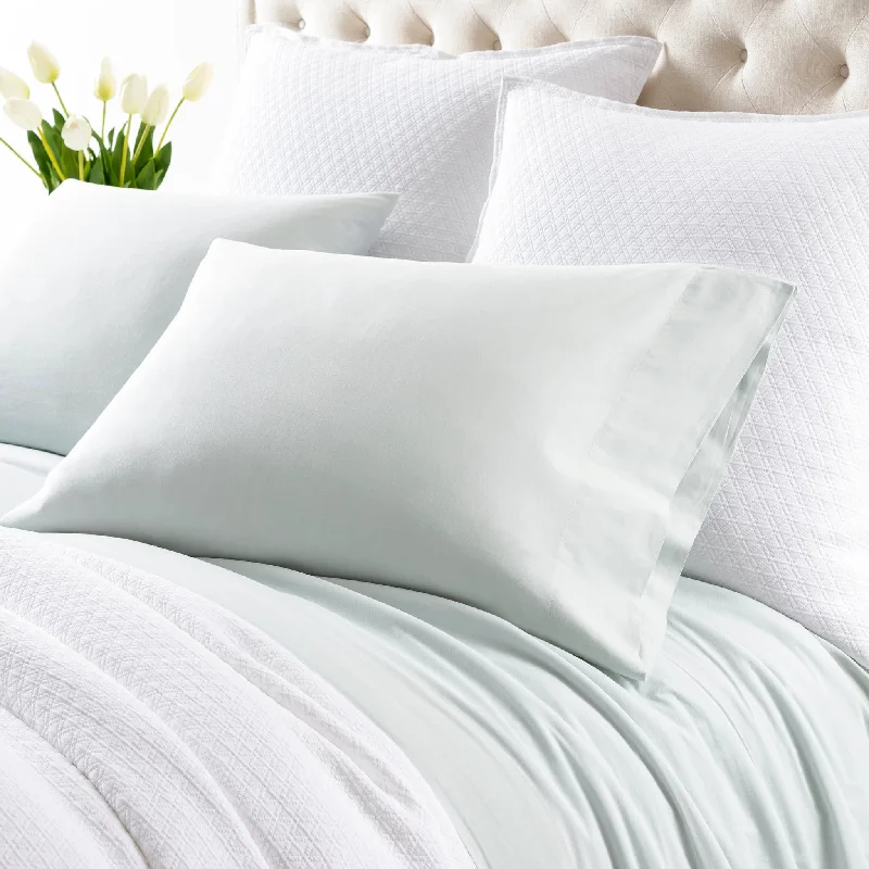 Breathable jersey bed sheets-Cozy Cotton Sky Pillowcases