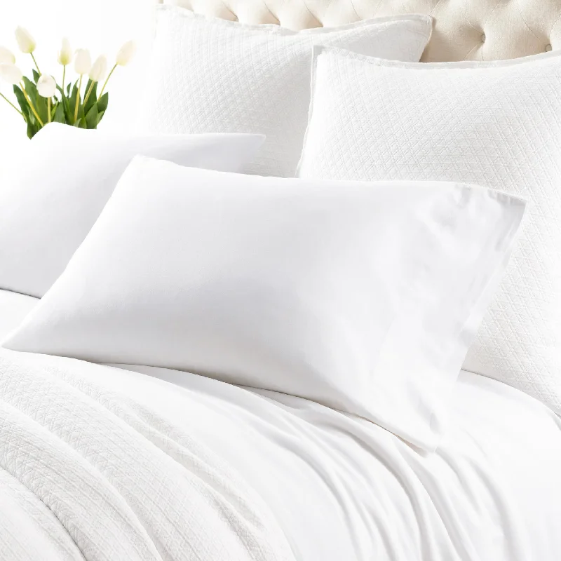 Soft percale comforter-Cozy Cotton White Pillowcases