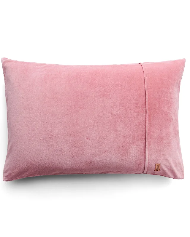 Organic linen quilt set-Dusty Rose Velvet Pillowcases