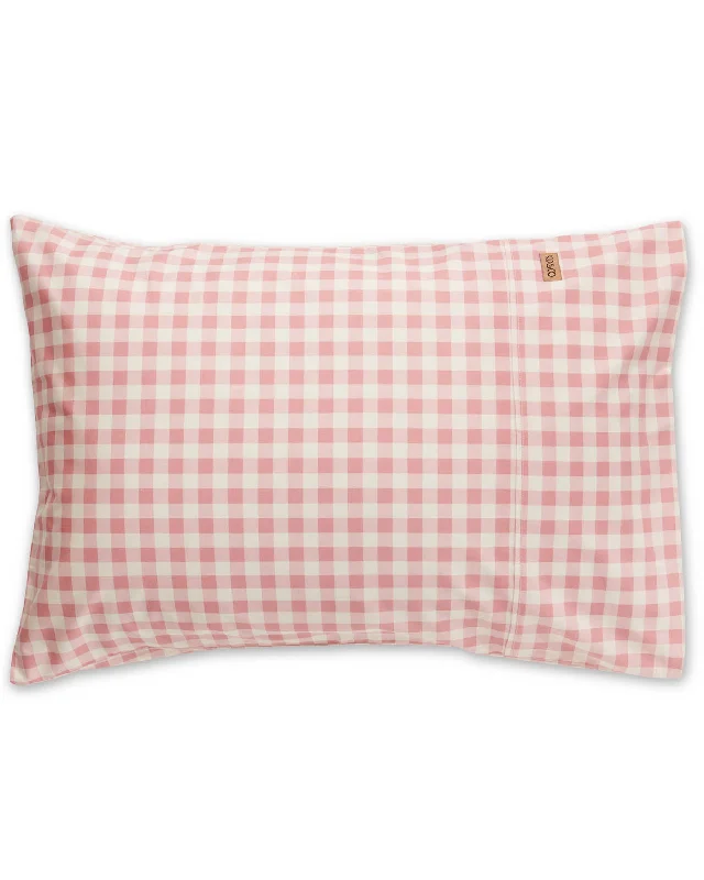 Organic tencel bedspread-Gingham Candy Organic Cotton Pillowcases