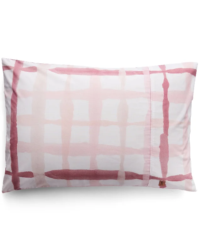 Firm cooling memory pillow-Inky Wink Pink Organic Cotton Pillowcases